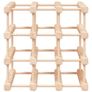 vidaXL tömör fenyőfa bortartó 12 palackhoz 36x23x36 cm