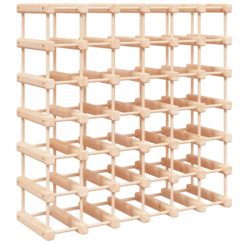 vidaXL tömör fenyőfa bortartó 42 palackhoz 68,5x23x68,5 cm