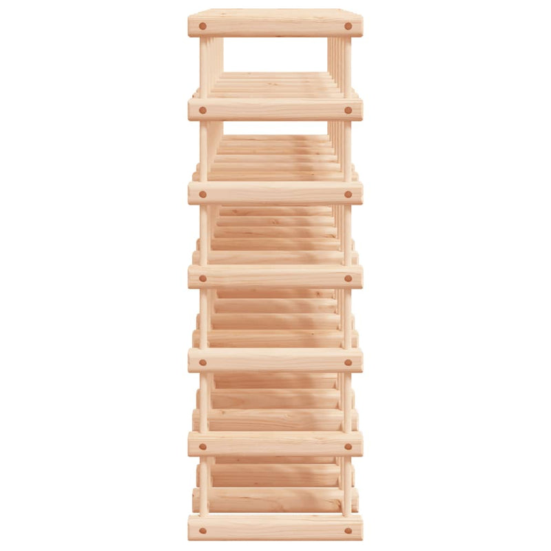 vidaXL tömör fenyőfa bortartó 42 palackhoz 68,5x23x68,5 cm