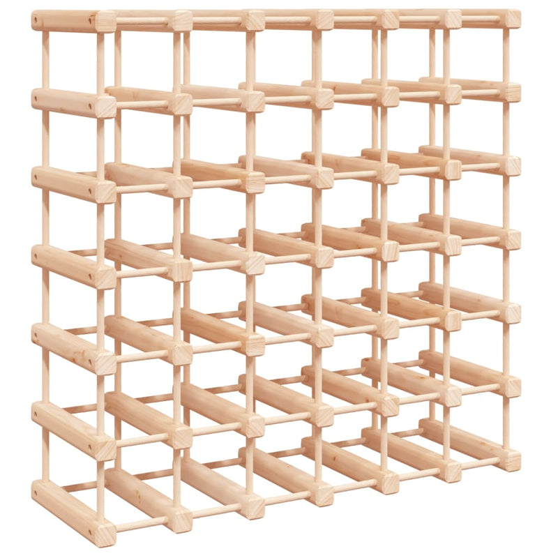 vidaXL tömör fenyőfa bortartó 42 palackhoz 68,5x23x68,5 cm