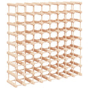 vidaXL tömör fenyőfa bortartó 72 palackhoz 90,5x23x90,5 cm