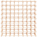 vidaXL tömör fenyőfa bortartó 72 palackhoz 90,5x23x90,5 cm