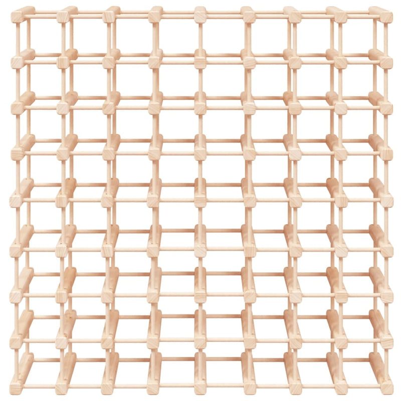 vidaXL tömör fenyőfa bortartó 72 palackhoz 90,5x23x90,5 cm