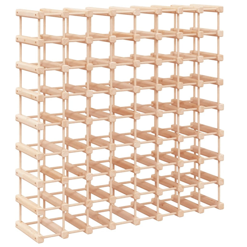 vidaXL tömör fenyőfa bortartó 72 palackhoz 90,5x23x90,5 cm