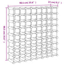 vidaXL tömör fenyőfa bortartó 72 palackhoz 90,5x23x90,5 cm