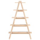 vidaXL 5 szintes A-alakú tömör fenyőfa polc 110 x 40 x 180,5 cm