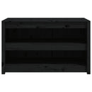 vidaXL fekete tömör fenyőfa kültéri konyhaszekrény 106x55x64 cm