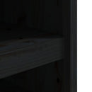 vidaXL fekete tömör fenyőfa kültéri konyhaszekrény 106x55x64 cm