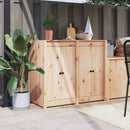 vidaXL 2 db tömör fenyőfa MEPPEL kültéri konyhaszekrény ajtó 50x9x82 cm