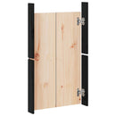 vidaXL 2 db fekete tömör fenyőfa MEPPEL kültéri konyhaszekrény ajtó 50x9x82cm