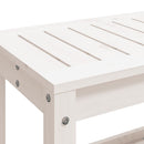 vidaXL fehér tömör fenyőfa kerti pad 108x35x45 cm