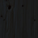 vidaXL fekete tömör fenyő növénytartó léces kialakítással 70x70x70 cm