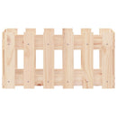 vidaXL fehér tömör fenyő növénytartó léces kialakítással 60x30x30 cm