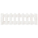 vidaXL fehér tömör fenyőfa kerti magaságyás kerítéssel 100x30x30 cm