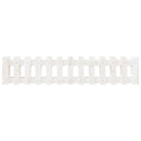 vidaXL fehér tömör fenyőfa kerti magaságyás kerítéssel 150x30x30 cm