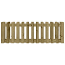 vidaXL impregnált fenyőfa kerti magaságyás kerítéssel 150x50x50 cm