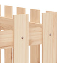 vidaXL tömör fenyőfa kerti magaságyás kerítéssel 150x50x70 cm