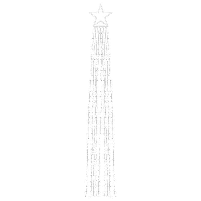 vidaXL meleg fehér 320 LED-es karácsonyfafüzér 375 cm