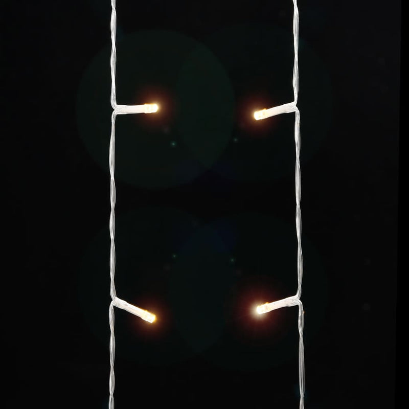 vidaXL meleg fehér 320 LED-es karácsonyfafüzér 375 cm