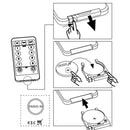 vidaXL 4 db karácsonyi meleg fehér csillagfény 140 db LED 17 cm
