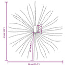vidaXL karácsonyi hideg fehér csillagfény 140 db LED 17 cm