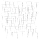 vidaXL karácsonyi jégcsapfény 100 LED meleg fehér 10 m akril PVC