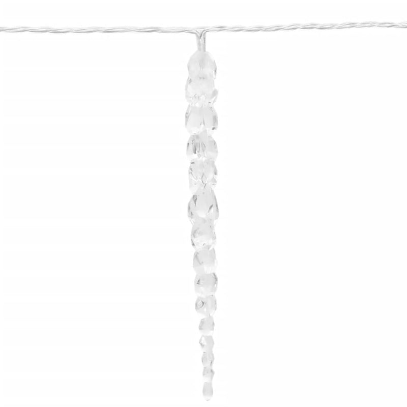vidaXL karácsonyi jégcsapfény 100 LED meleg fehér 10 m akril PVC