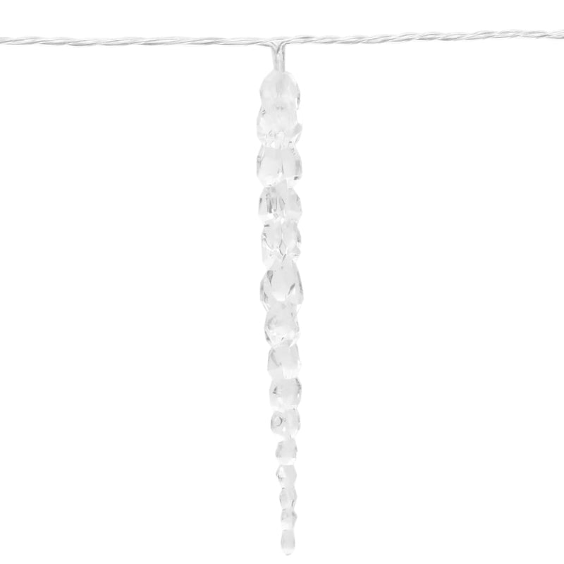 vidaXL karácsonyi jégcsapfény 200 LED hideg fehér 20 m akril PVC