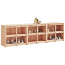 vidaXL 3 db tömör fenyőfa kültéri konyhaszekrény