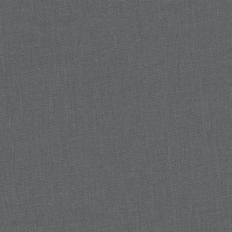 vidaXL sötétszürke szövet kagylófotel lábzsámollyal