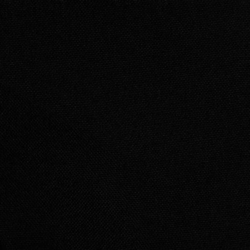 vidaXL fekete szövet kagylófotel lábzsámollyal