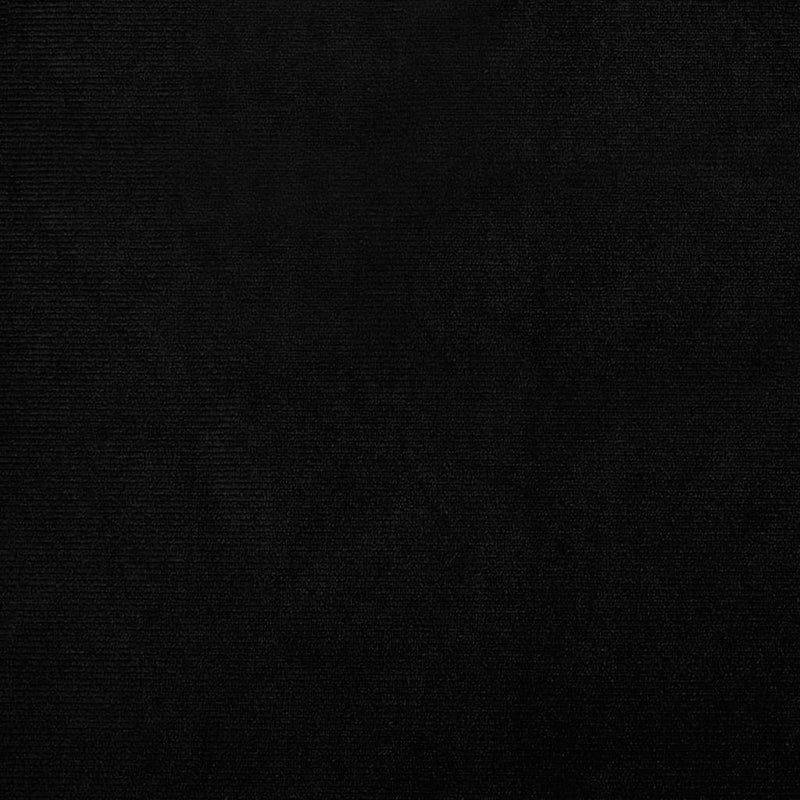 vidaXL fekete bársony kagylófotel lábzsámollyal