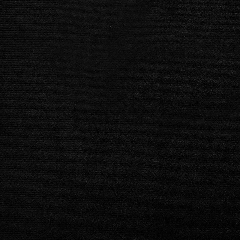 vidaXL fekete bársony kagylófotel