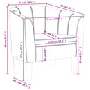 vidaXL barna műbőr kagylófotel