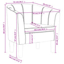 vidaXL bordó műbőr kagylófotel