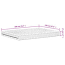 vidaXL fehér H2/H3 keménységű habmatrac 120 x 200 cm