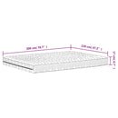 vidaXL fehér H2/H3 keménységű habmatrac 120 x 200 cm