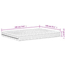 vidaXL fehér H2/H3 keménységű habmatrac 140 x 190 cm