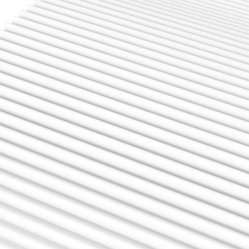 vidaXL fehér H2/H3 keménységű habmatrac 140 x 200 cm