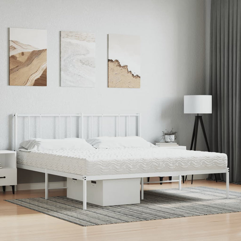 vidaXL fehér H2/H3 keménységű habmatrac 160 x 200 cm