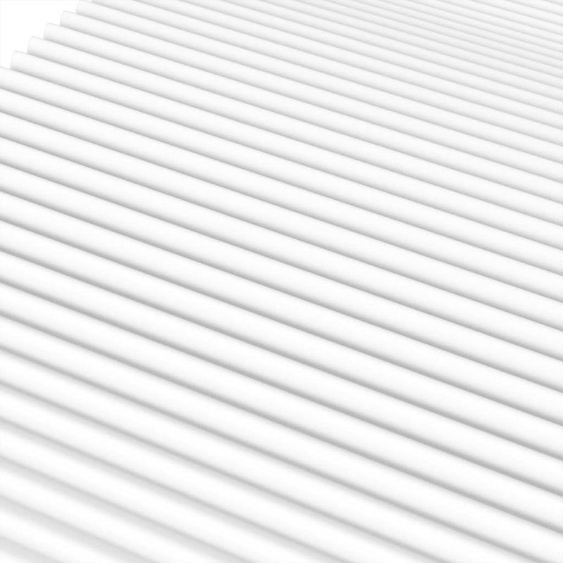 vidaXL fehér H2/H3 keménységű habmatrac 160 x 200 cm
