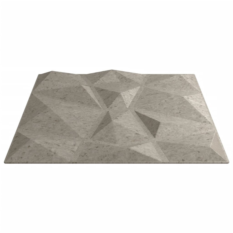 vidaXL 24 db betonszürke XPS gyémántmintás fali panel 50 x 50 cm 6 m²