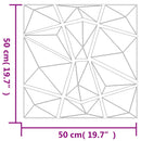 vidaXL 24 db zöld XPS gyémántmintás fali panel 50 x 50 cm 6 m²
