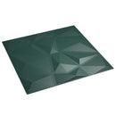 vidaXL 48 db zöld XPS gyémántmintás fali panel 50 x 50 cm 12 m²