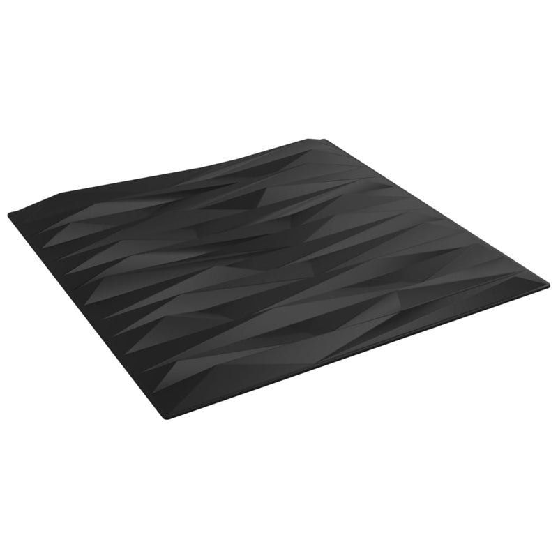 vidaXL 12 db fekete XPS kőmintás fali panel 50 x 50 cm 3 m²