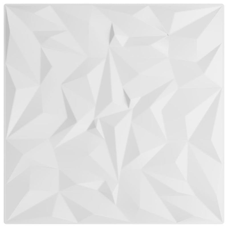 vidaXL 24 db fehér XPS ametisztmintás fali panel 50 x 50 cm 6 m²