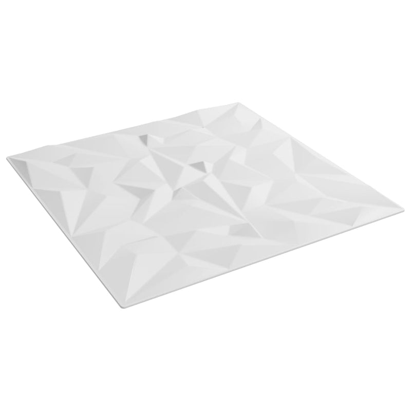 vidaXL 24 db fehér XPS ametisztmintás fali panel 50 x 50 cm 6 m²