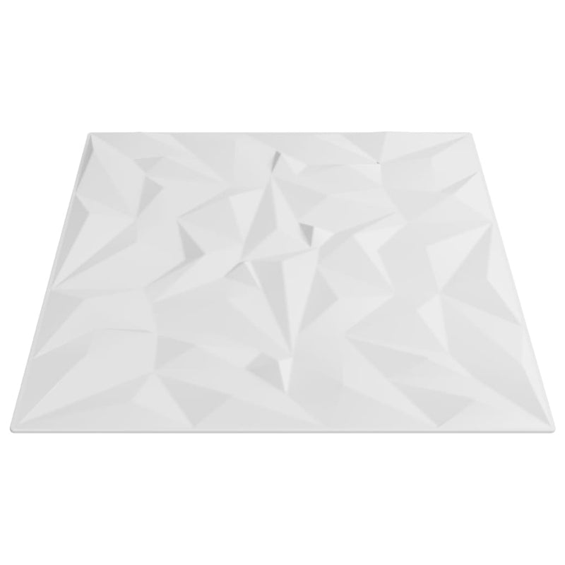 vidaXL 24 db fehér XPS ametisztmintás fali panel 50 x 50 cm 6 m²
