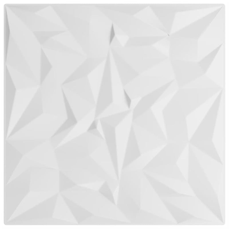 vidaXL 48 db fehér XPS ametisztmintás fali panel 50 x 50 cm 12 m²