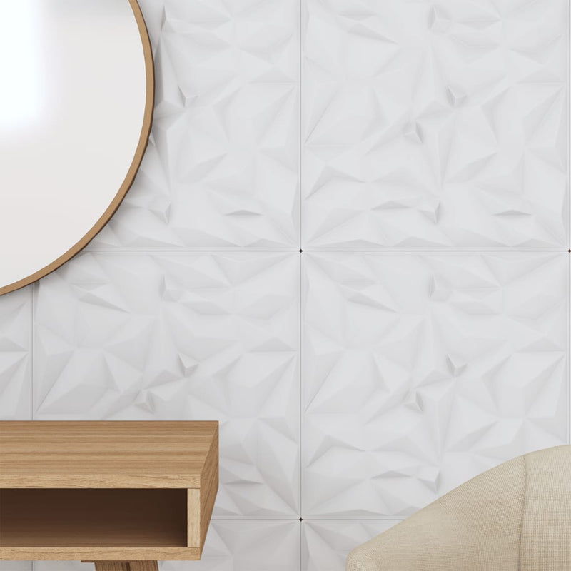 vidaXL 48 db fehér XPS ametisztmintás fali panel 50 x 50 cm 12 m²